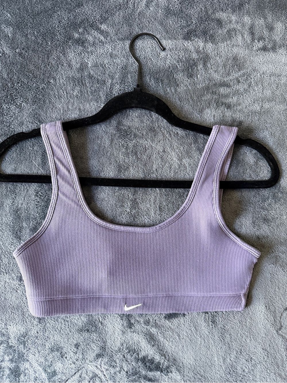✨Nike Lavender Ribbed Scoop-Back Sports Bra